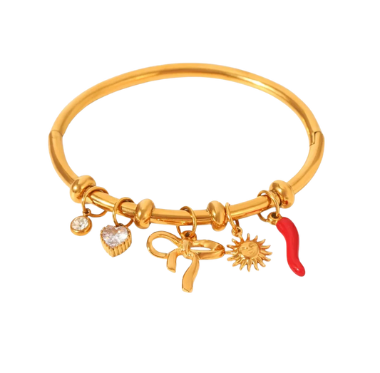 Lisa charm bangle