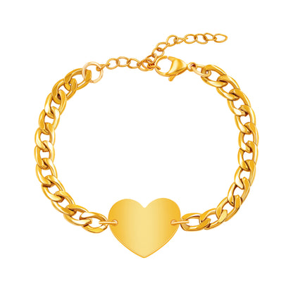 Signature heart bracelet