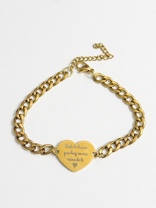 Signature heart bracelet