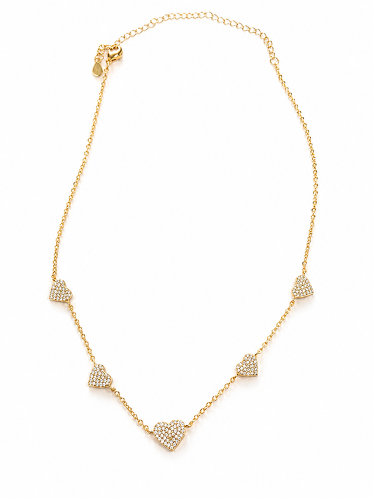 Heart chain necklace