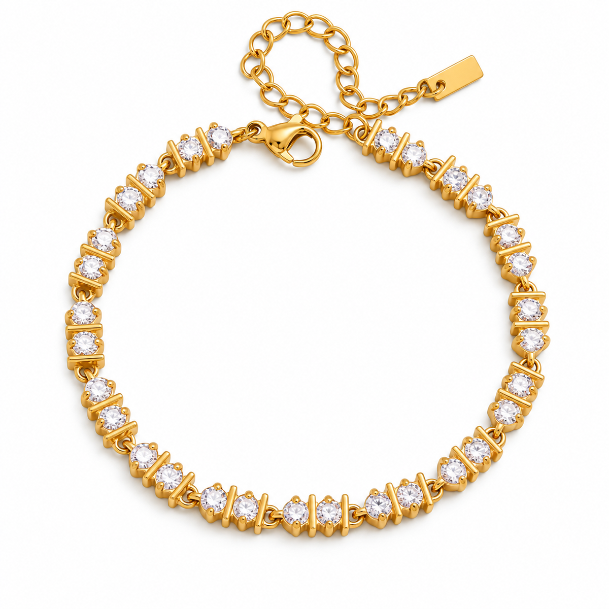 Celeste tennis bracelet