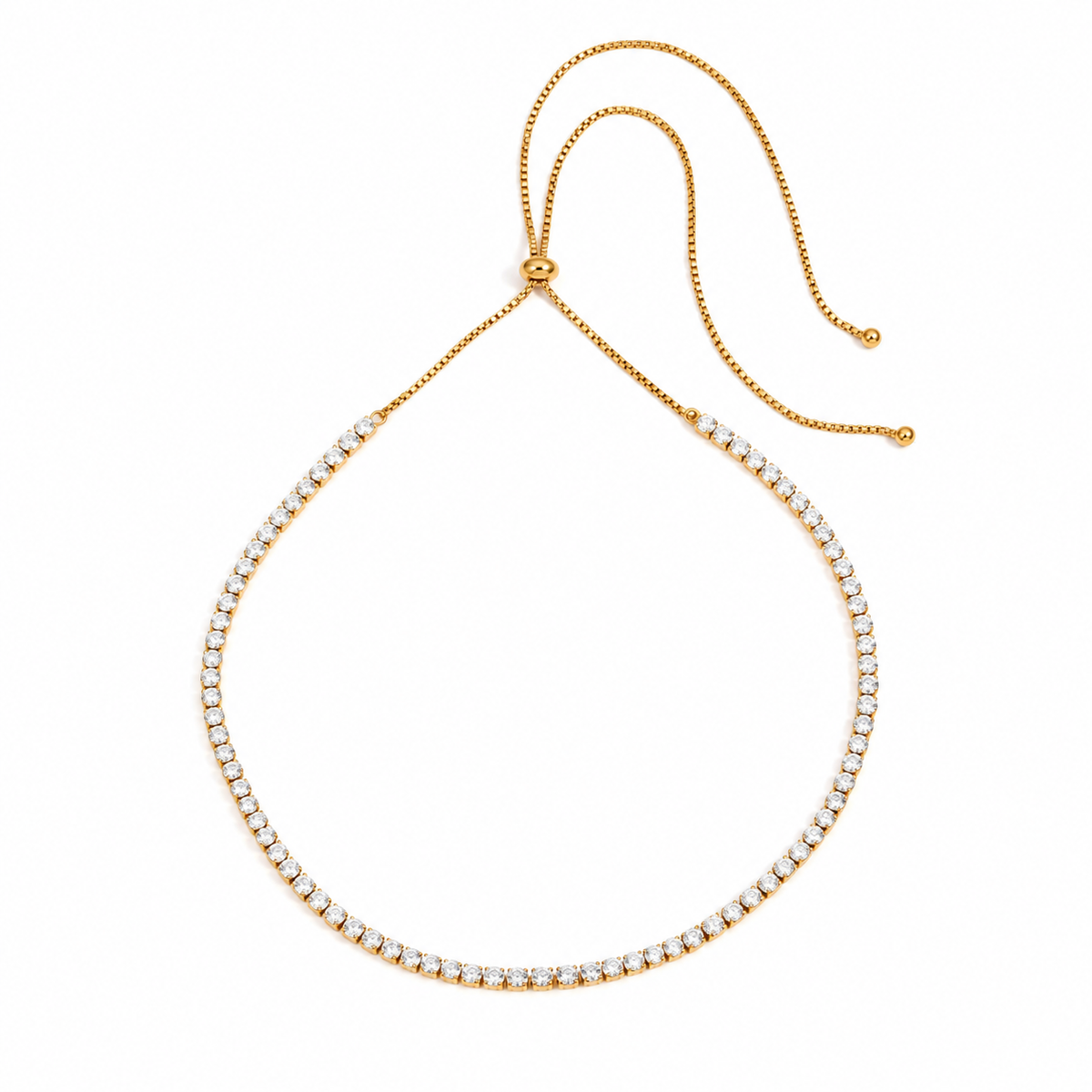 Celeste tennis necklace