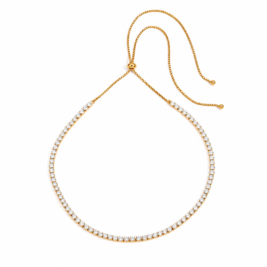 Celeste tennis necklace