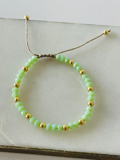 Blue bracelet stack
