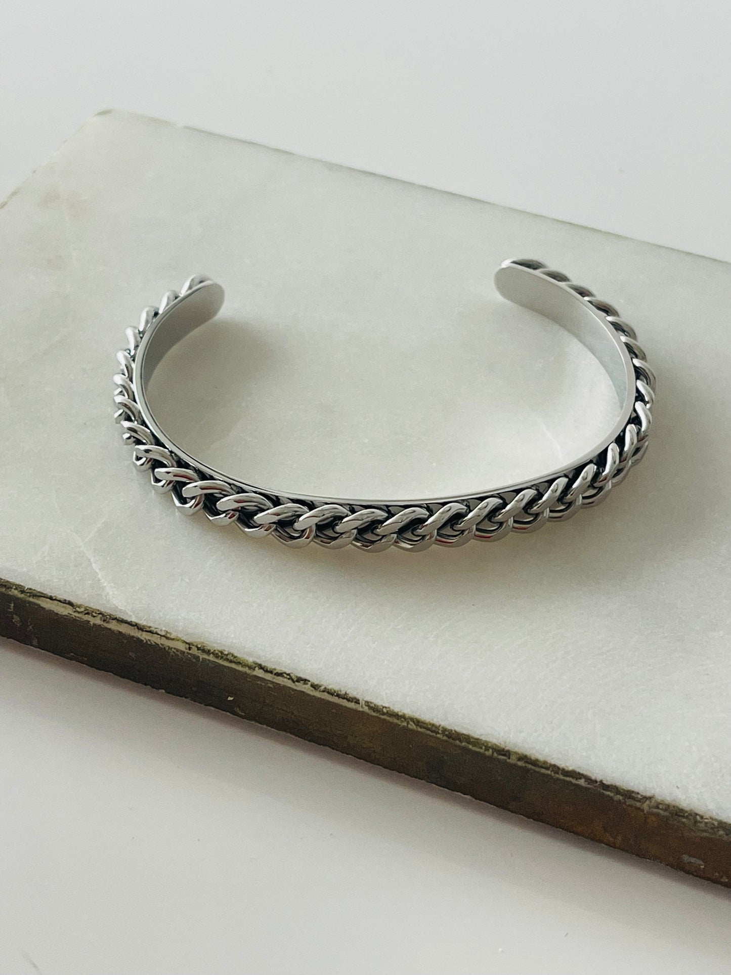 Cubana bangle silver