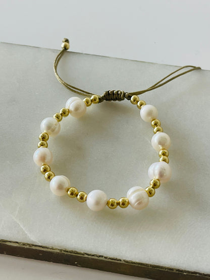 Blue bracelet stack